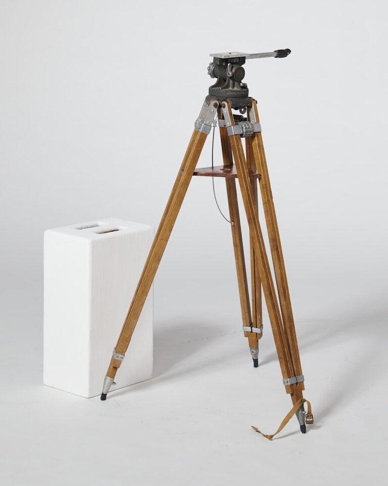 Sold at Auction: Vintage Wooden Prop Camera on Tripod