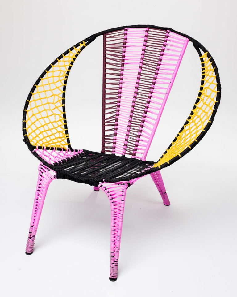 woven saucer chair