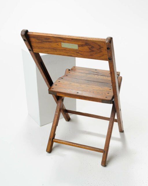CH178 Walnut Folding Chair Prop Rental | ACME Brooklyn