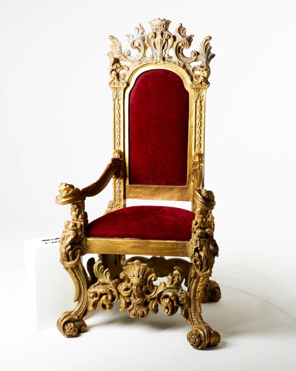 CH264 Charles Throne Prop Rental | ACME Brooklyn