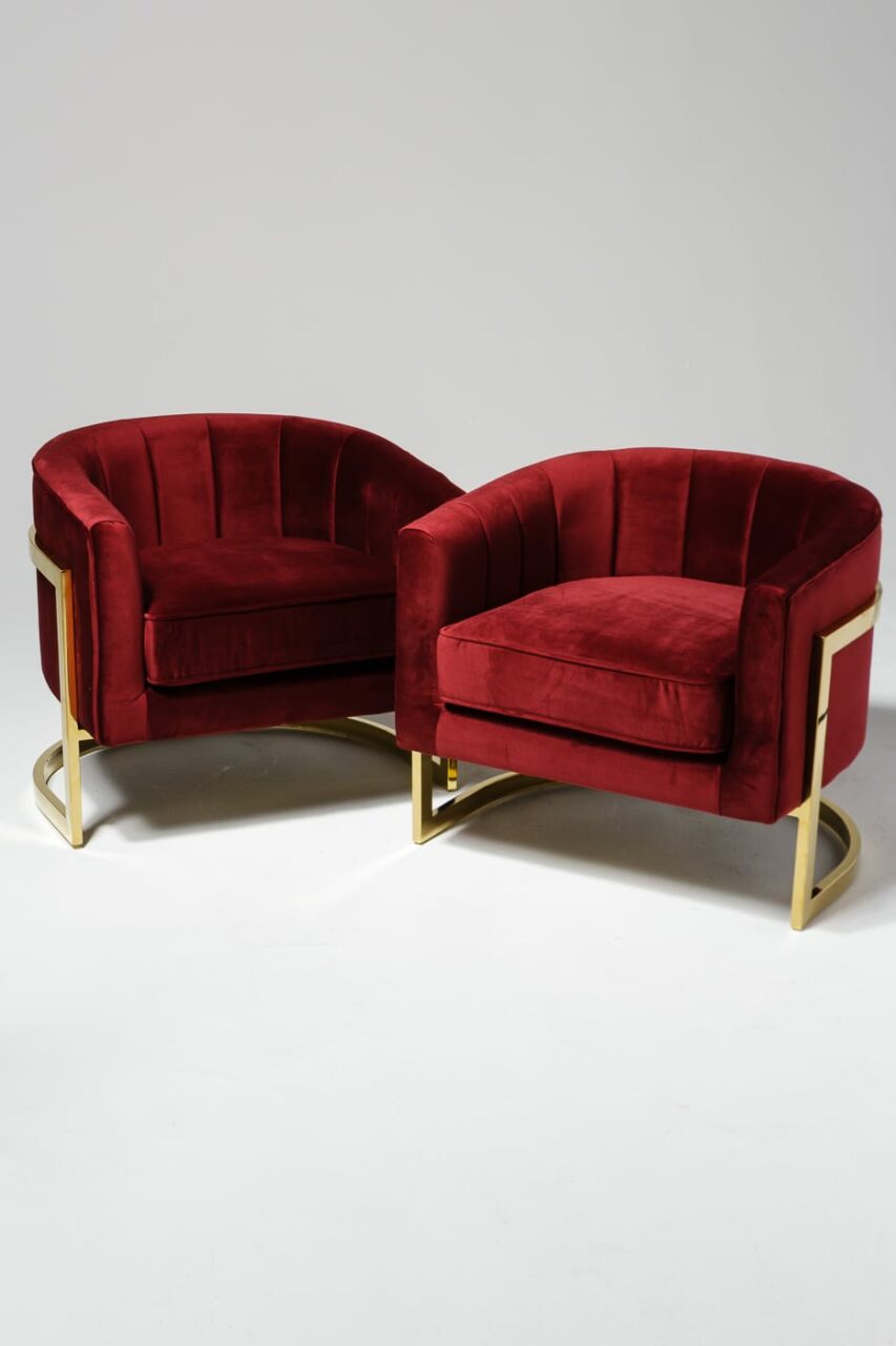 CH431 Anthony Lounge Chair and Ottoman Prop Rental - ACME Brooklyn