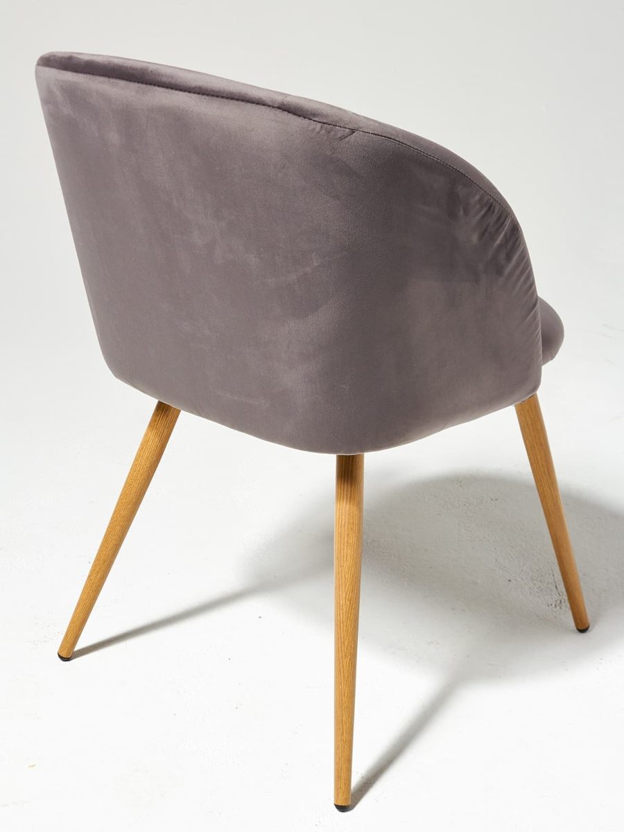 CH541 Mist Grey Velvet Chair Prop Rental | ACME Brooklyn