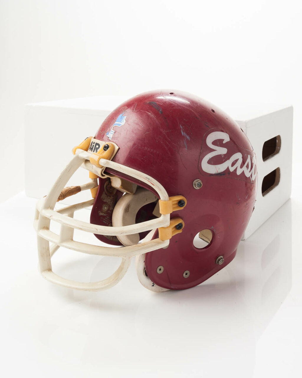 SP012 Retro Football Helmet Prop Rental - ACME Brooklyn