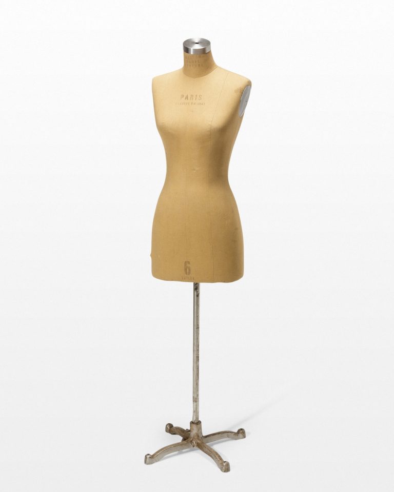 TA026 Adjustable Height Female Dress Form Mannequin Prop Rental ACME Brooklyn