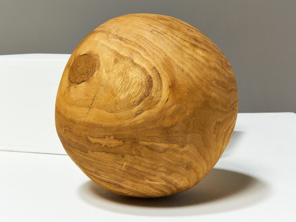 TA269 Noah Decorative Wooden Sphere Prop Rental - ACME Brooklyn