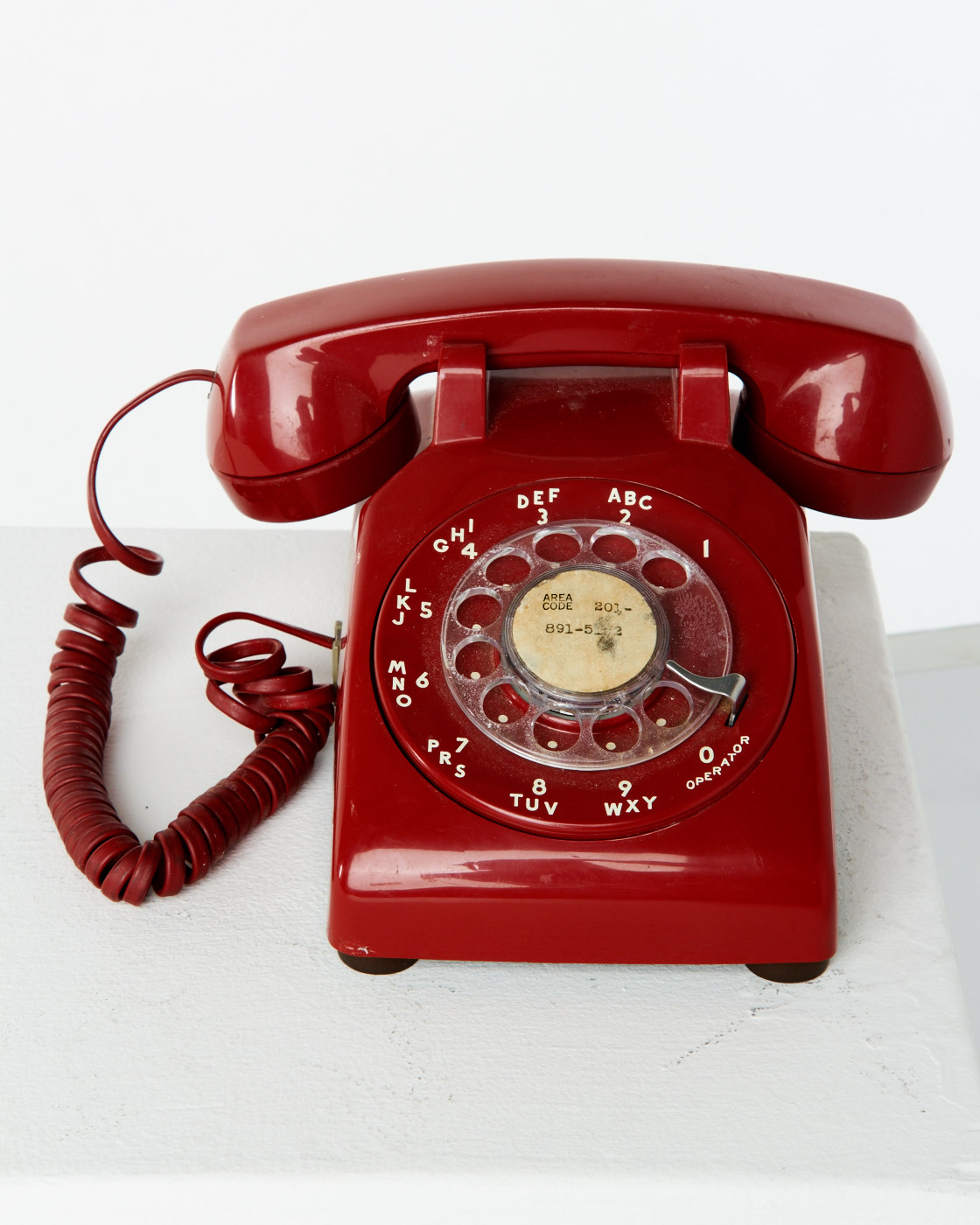 TE010 Red Rotary Phone Prop Rental | ACME Brooklyn