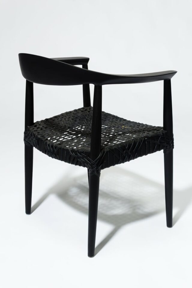 CH591 Moore Black Chair Prop Rental | ACME Brooklyn