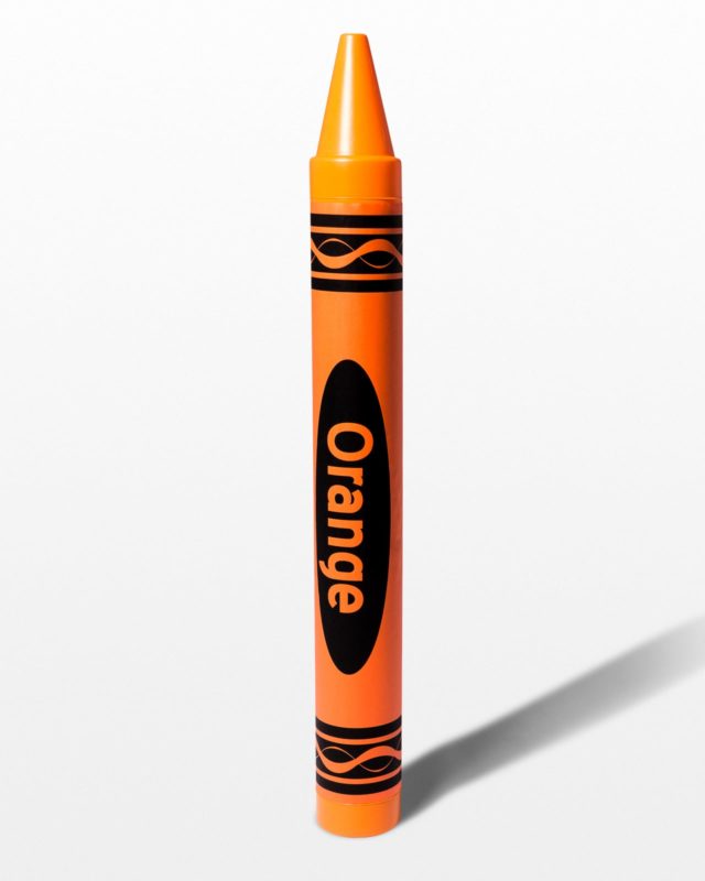 OS002 Oversized 52" Orange Crayon Prop Rental | ACME Brooklyn