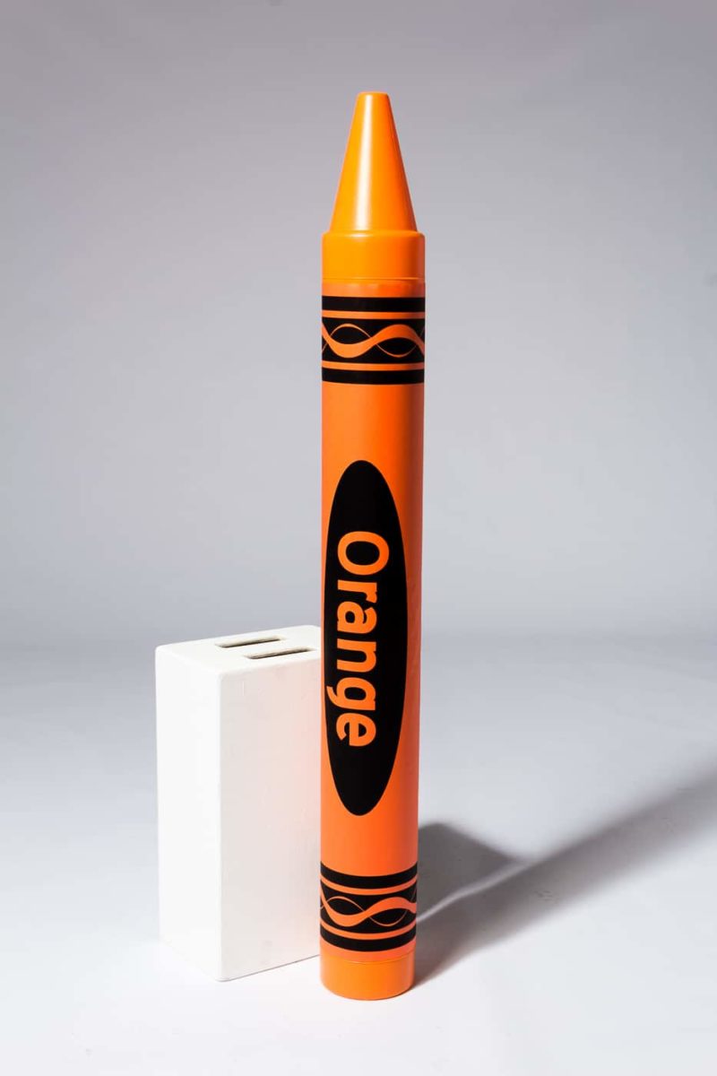 OS002 Oversized 52" Orange Crayon Prop Rental | ACME Brooklyn