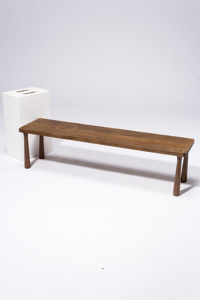 ab078 willow classic wood bench prop rental acme brooklyn