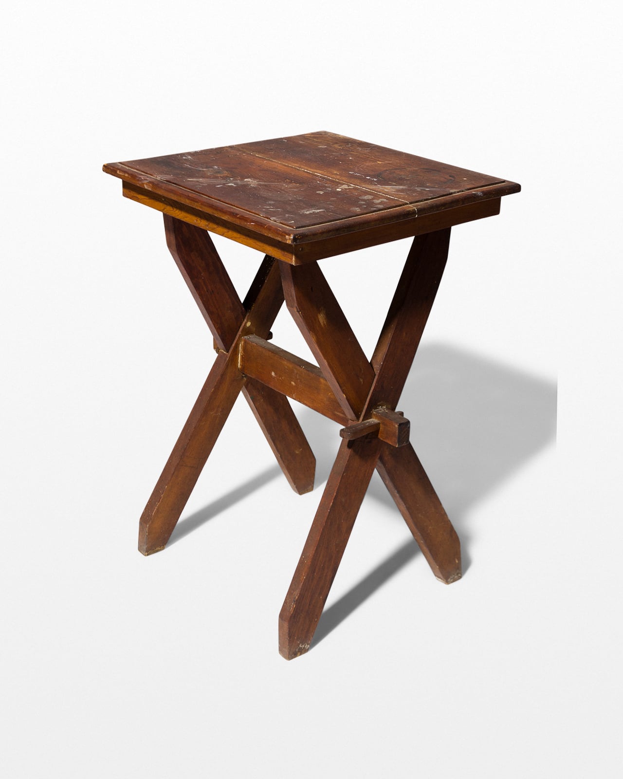 Tc007 Trigg Rustic Wooden Side Table Prop Rental Acme Brooklyn