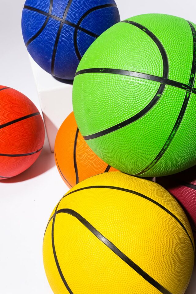 SP192 Magic Multicolor Brandless Basketball Set Prop Rental - ACME Brooklyn