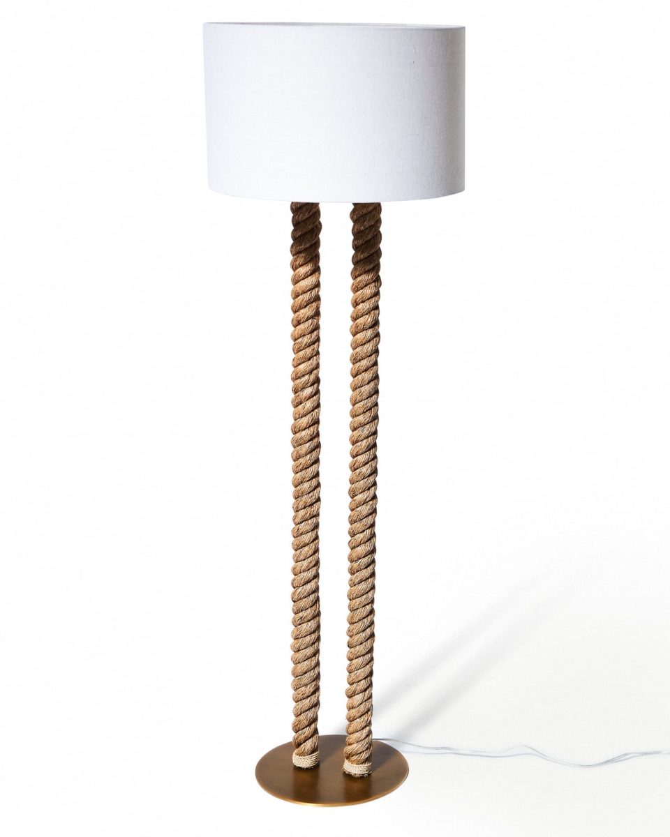 LT178 Coastal Rope Floor Lamp Prop Rental | ACME Brooklyn