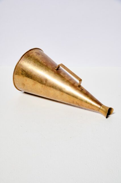 SP253 Bili Brass Megaphone Prop Rental - ACME Brooklyn