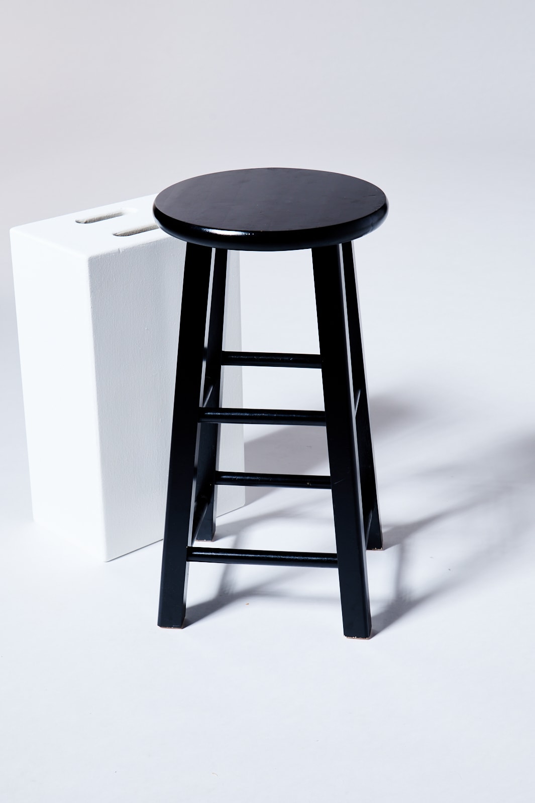 ST290 Black 24″ Studio Stool Prop Rental - ACME Brooklyn