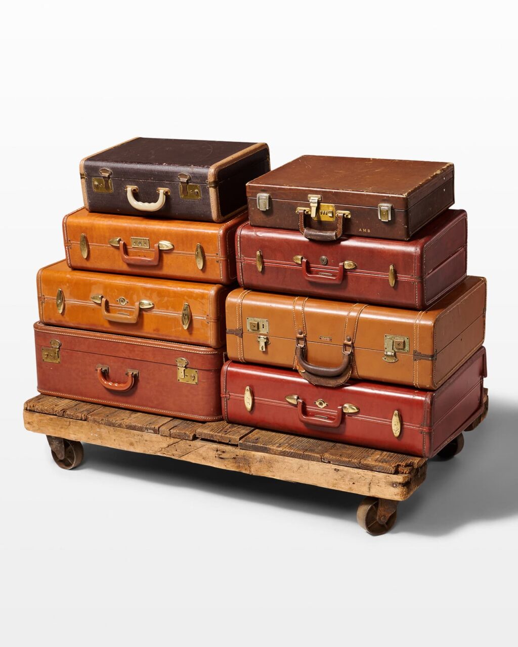 TL062-S Travellers Luggage Set Prop Rental - ACME Brooklyn